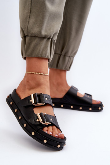 naiste plätud platvormiga Big Star NN27402 Must