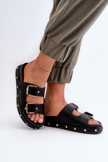 naiste plätud platvormiga Big Star NN27402 Must 2