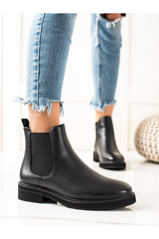 Klassikalise mudeli mustad saapad SERGIO LEONE