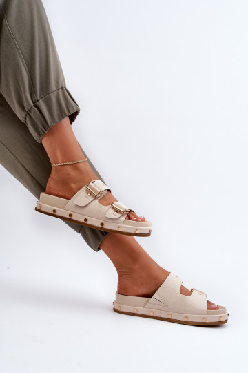 naiste plätud platvormiga Big Star NN274083 beeži värvi 2