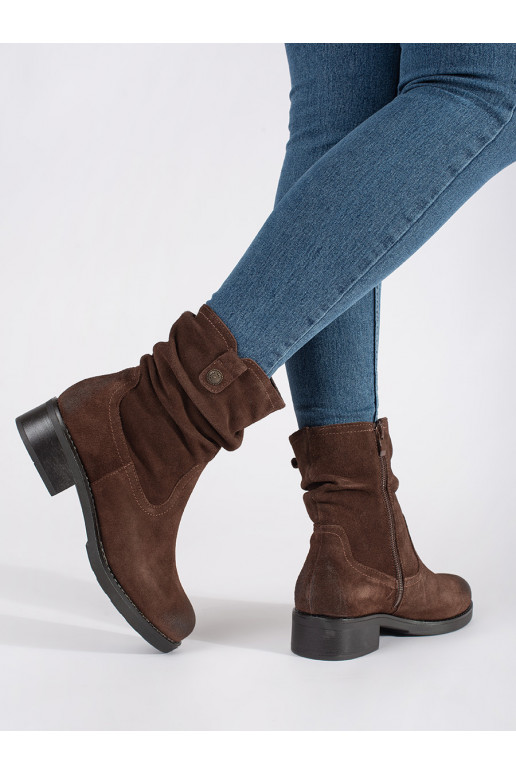 Naiste poolsaapad pruunid värvi    Sergio Leone