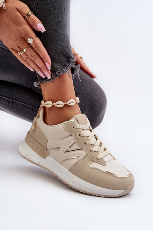 Kaimans eko nahast sneakersid beežid