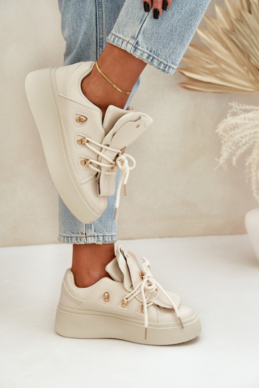 tüüpi jalanõud  platvormiga beeži värvi Dolistana  tüüpi jalanõud  platvormiga beeži värvi Dolistana