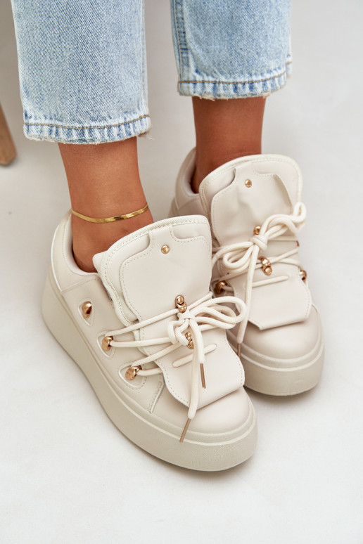 tüüpi jalanõud  platvormiga beeži värvi Dolistana  tüüpi jalanõud  platvormiga beeži värvi Dolistana