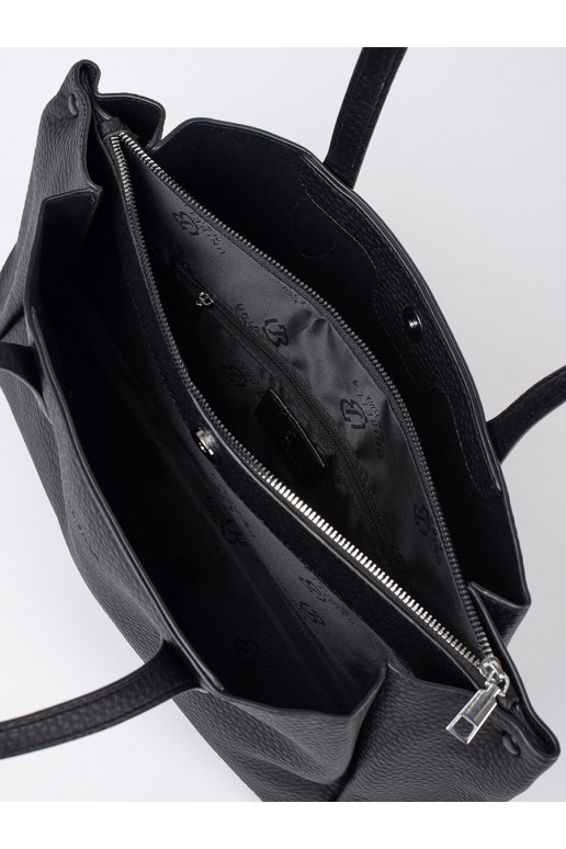 Mustad Käekott shopper öko nahk