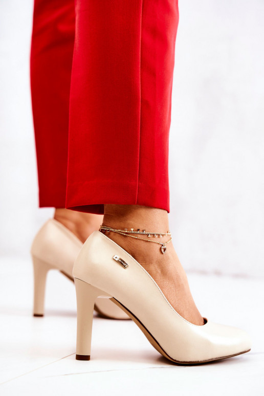 Kõrge kontsaga kingad Sergio Leone beeži värvi Campbell