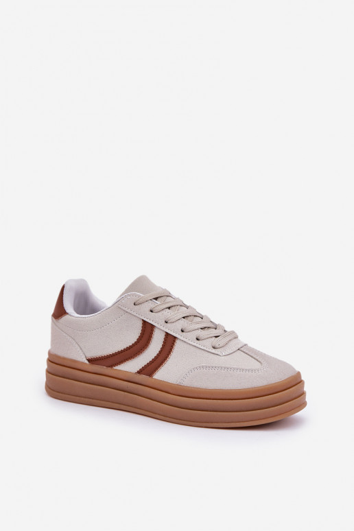 Stiilsed sneakerid mudeli kingad platvormiga halli värviga DoriĮa
