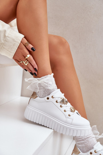 tüüpi jalanõud  Z Przypinkami valget värvi Grelesi