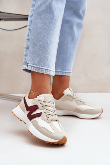 spordijalatsid  tüüpi jalanõud  beeži värvi-bordoo-värvi Britma 2