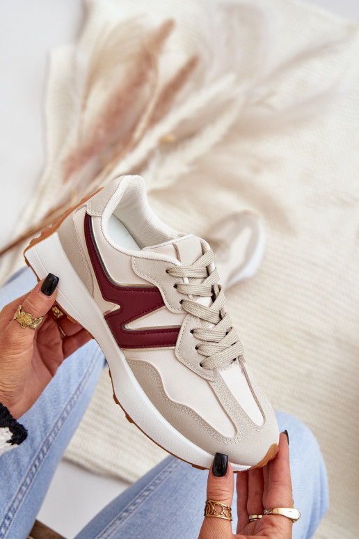 spordijalatsid  tüüpi jalanõud  beeži värvi-bordoo-värvi Britma