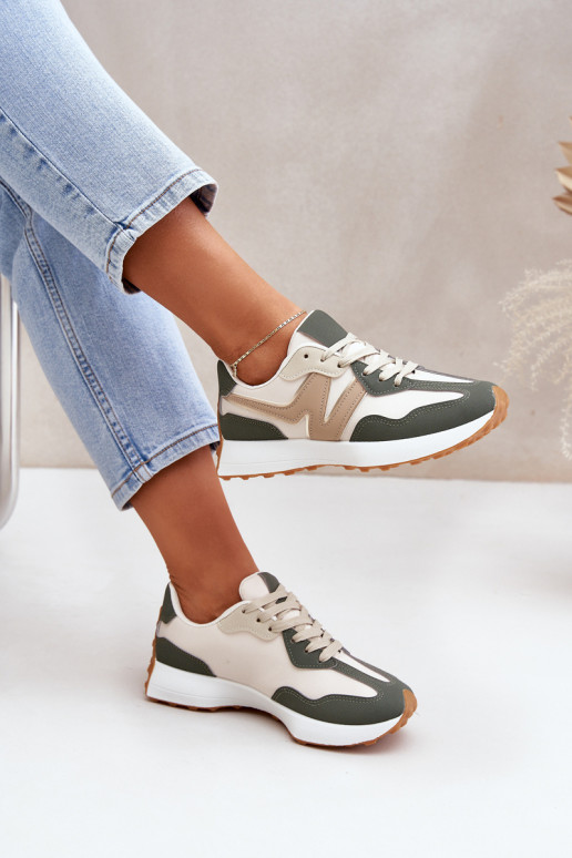 spordijalatsid  tüüpi jalanõud  beeži värvi-Rohelist värvi Britma