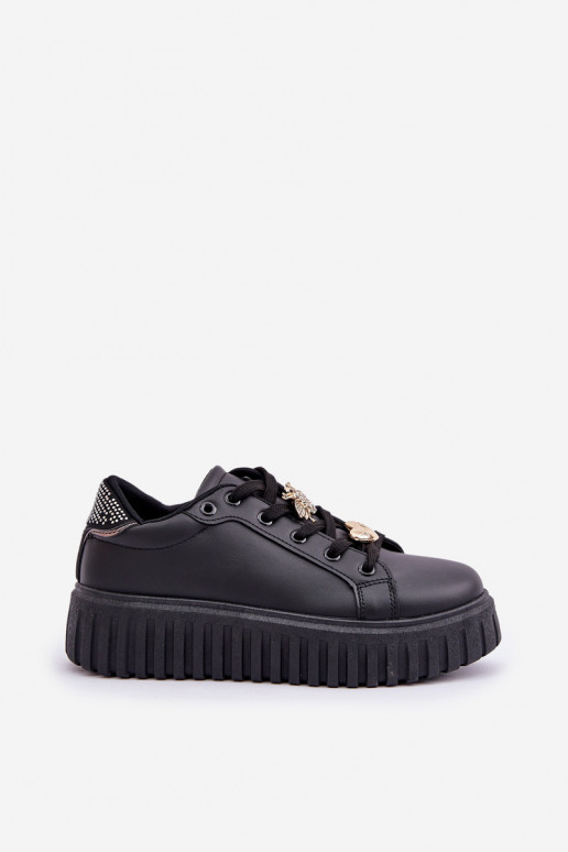 Sneakerid mudeliga jalanõud naistele musta värvi Grelesi