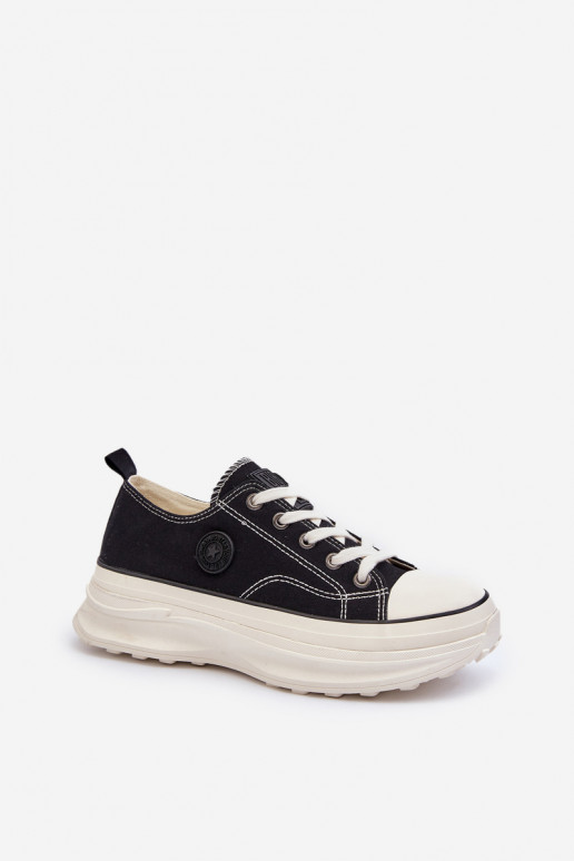 Naiste jalanõud moodsa paksu tallaga Big Star NN274125 musta värvi