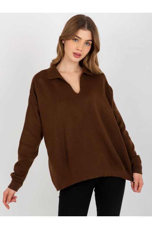 Tumepruun tavaline oversize kraega... Tumepruun tavaline oversize kraega...