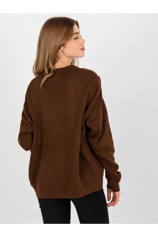 Tumepruun tavaline oversize kraega... Tumepruun tavaline oversize kraega...