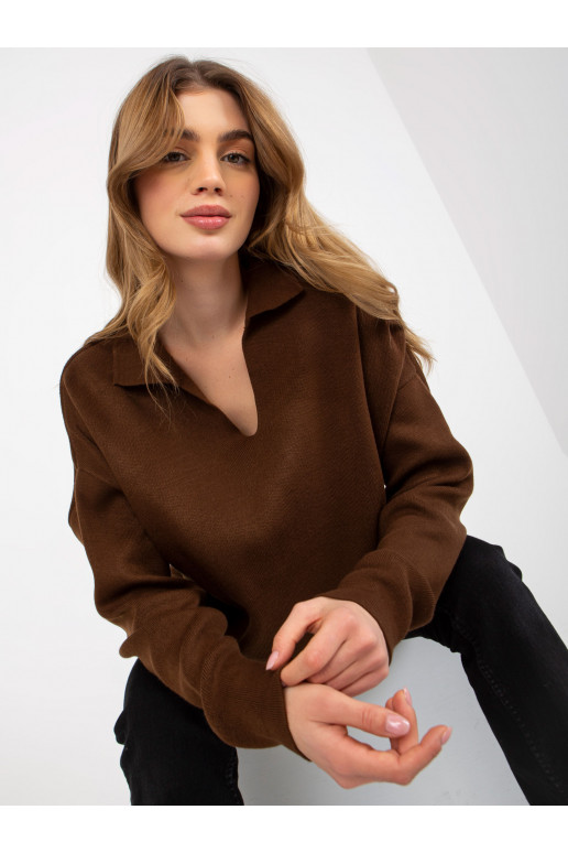 Tumepruun tavaline oversize kraega... Tumepruun tavaline oversize kraega...