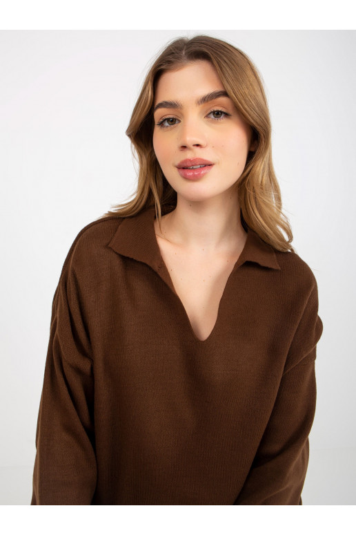 Tumepruun tavaline oversize kraega... Tumepruun tavaline oversize kraega...