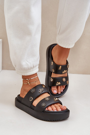 Kerged rannaplätud naiste plätud Z Przypinkami Must Ravanala