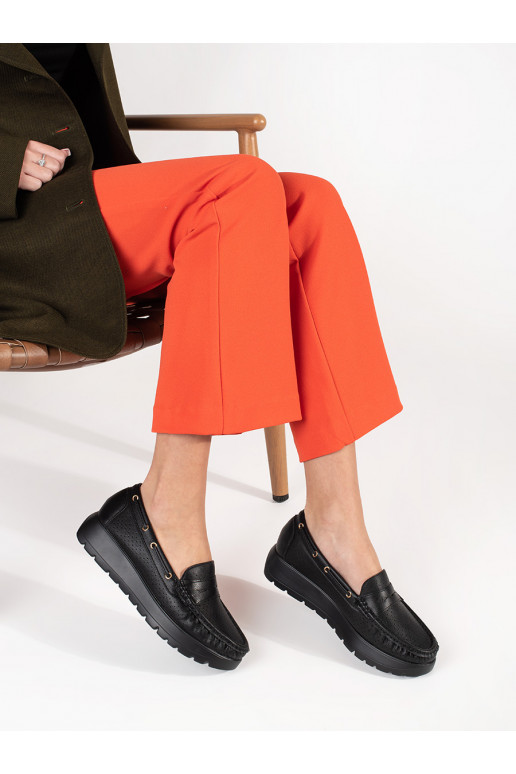  Mustad naiste mokassiinid