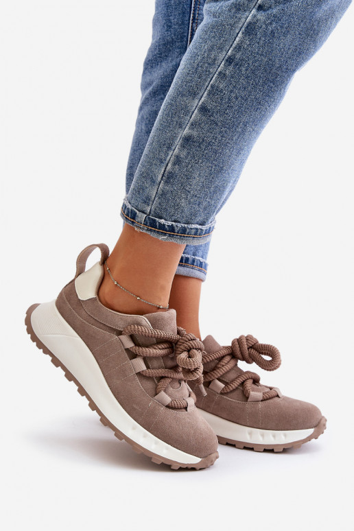 Zomšast sneakerid, beež