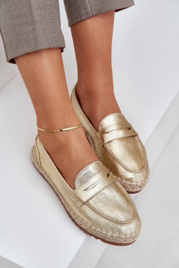 Espadrillid  Plecionką  Kuldset värvi Shilova