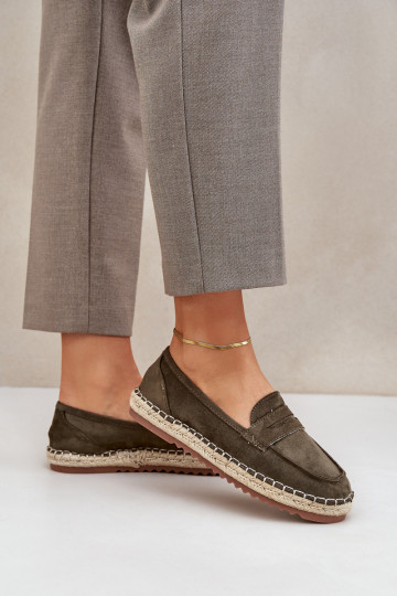 Espadrillid  Plecionką  khakivärvi Shilova