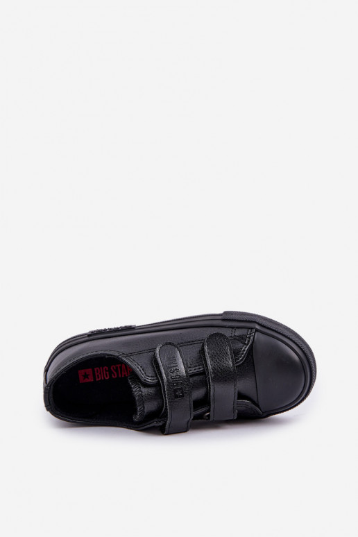 Laste jalanõud   vabaaja jalanõud krõpsudega kinnitatav BIG STAR KK374054 Must Laste jalanõud   vabaaja jalanõud krõpsudega kinnitatav BIG STAR KK374054 Must