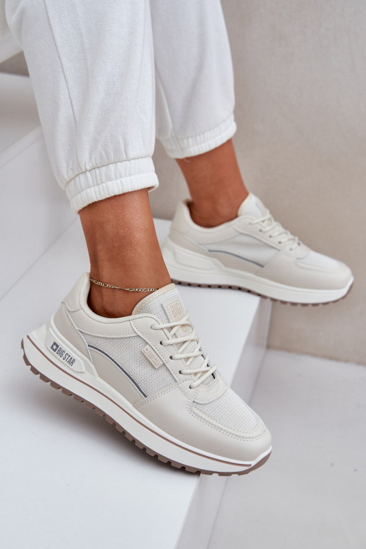 tüüpi jalanõud  Big Star NN274A088 Elevandiluu värvi  tüüpi jalanõud  Big Star NN274A088 Elevandiluu värvi