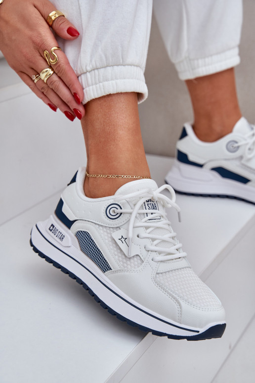 spordijalatsid  tüüpi jalanõud  Big Star NN274A103 HI-POLY SYSTEM Valget-tumesinist värvi spordijalatsid  tüüpi jalanõud  Big Star NN274A103 HI-POLY SYSTEM Valget-tumesinist värvi