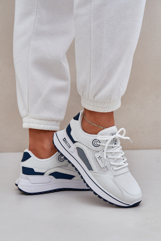 spordijalatsid  tüüpi jalanõud  Big Star NN274A103 HI-POLY SYSTEM Valget-tumesinist värvi spordijalatsid  tüüpi jalanõud  Big Star NN274A103 HI-POLY SYSTEM Valget-tumesinist värvi