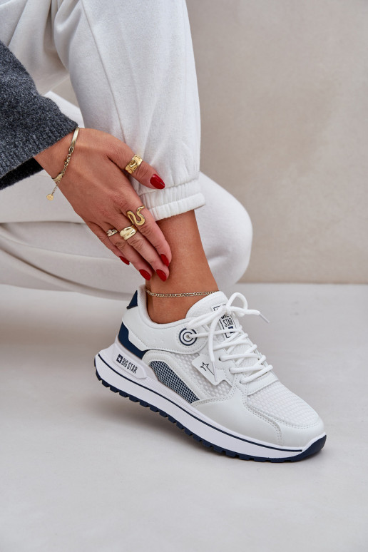 spordijalatsid  tüüpi jalanõud  Big Star NN274A103 HI-POLY SYSTEM Valget-tumesinist värvi spordijalatsid  tüüpi jalanõud  Big Star NN274A103 HI-POLY SYSTEM Valget-tumesinist värvi