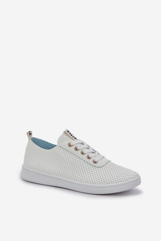 Paeltega ažuursed vabaajajalatsid Elevandiluu värvi Carinel Paeltega ažuursed vabaajajalatsid Elevandiluu värvi Carinel