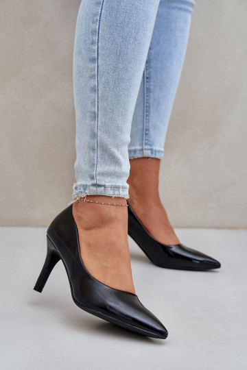 kõrge kontsaga Z Laquej Eko Skóry Must Sanalitia 2