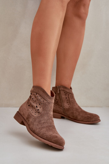 Saapad  laiade nööridega S.Barski HY51-113 pruunid värvi