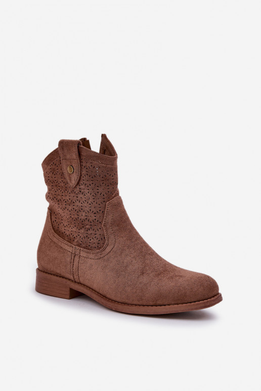 Saapad laiade nööridega S.Barski HY51-063 pruunid värvi Saapad laiade nööridega S.Barski HY51-063 pruunid värvi