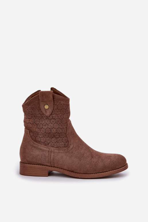 Saapad laiade nööridega S.Barski HY51-063 pruunid värvi Saapad laiade nööridega S.Barski HY51-063 pruunid värvi