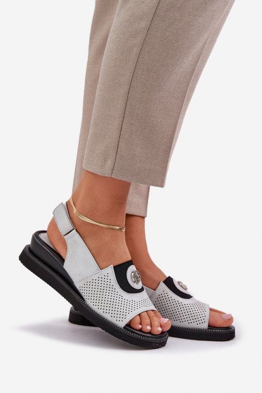 Naistesandaalid  Hõbedat värvi Isnnoria