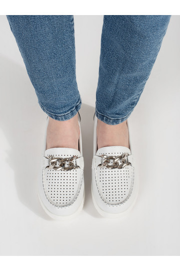 valge värv mokassiinid  platvormiga 2