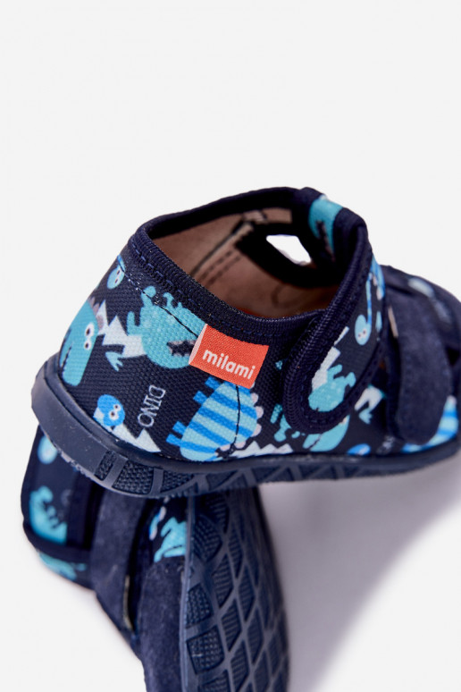 Plätud Milami Laste jalanõud krõpsudega kinnitatav tumesinist värvi Reathiana Plätud Milami Laste jalanõud krõpsudega kinnitatav tumesinist värvi Reathiana