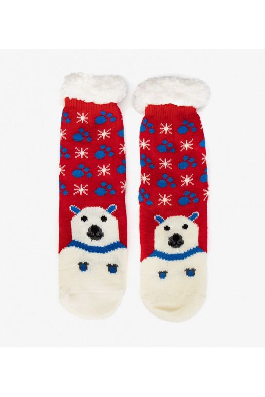 Punased isoleeritud sokid Lima Bear'iga