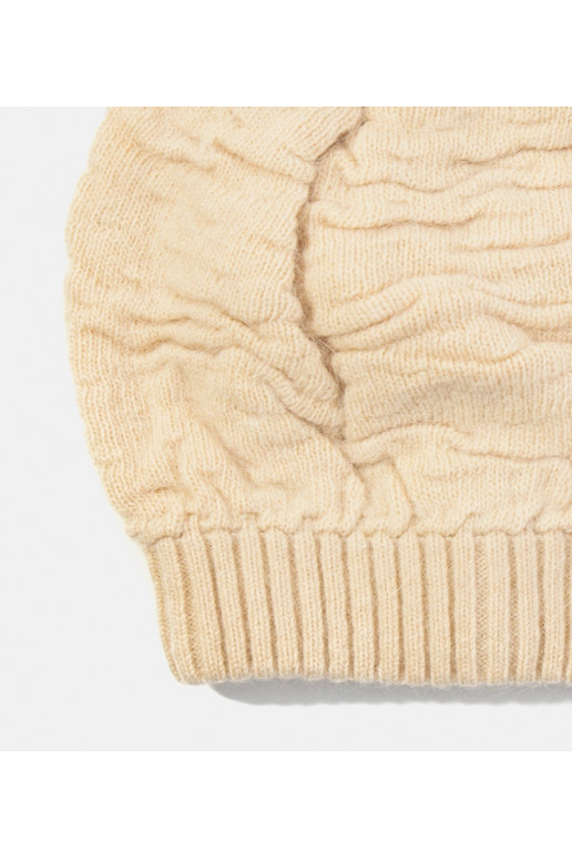 Beež naiste müts pomponiga Isis