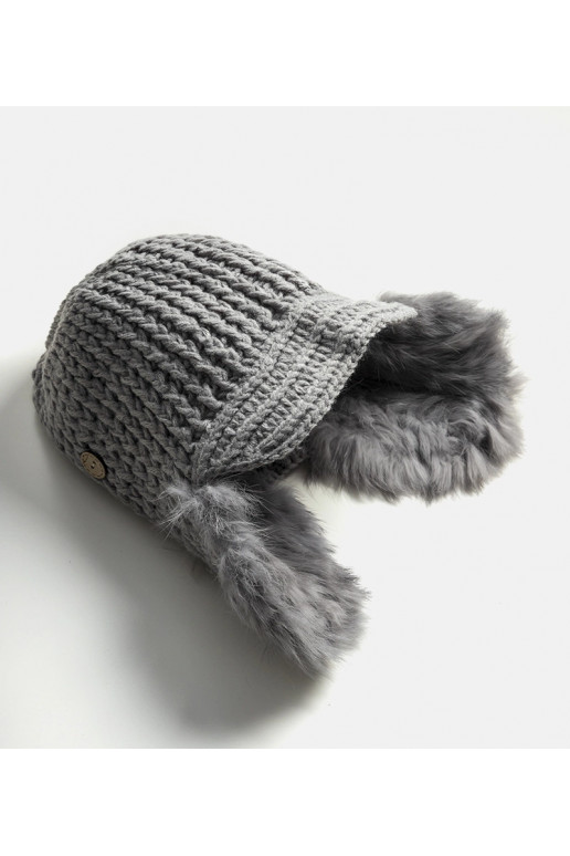 Hall kõrvaklappidega Zora müts