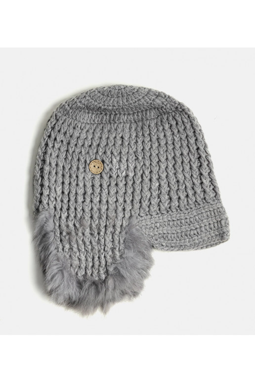 Hall kõrvaklappidega Zora müts