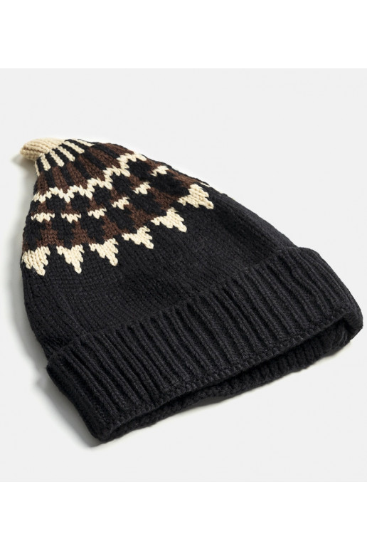 Must Abneri mustritega müts