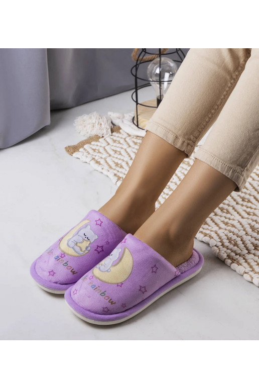 Vikerkaarekuu pehmed lillad sussid Vikerkaarekuu pehmed lillad sussid