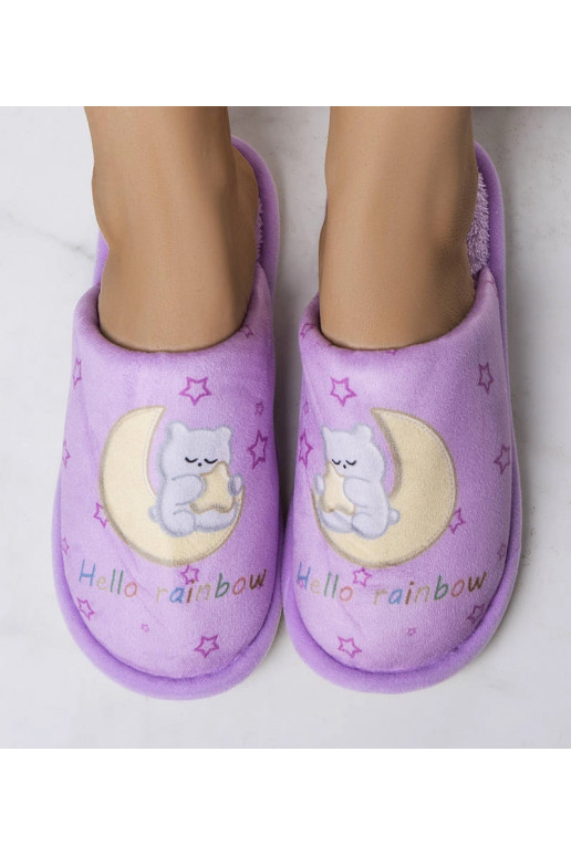 Vikerkaarekuu pehmed lillad sussid Vikerkaarekuu pehmed lillad sussid