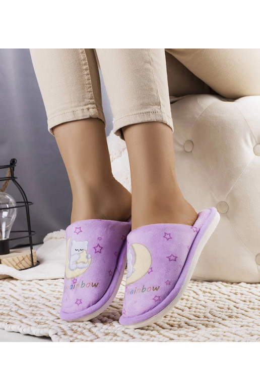 Vikerkaarekuu pehmed lillad sussid Vikerkaarekuu pehmed lillad sussid