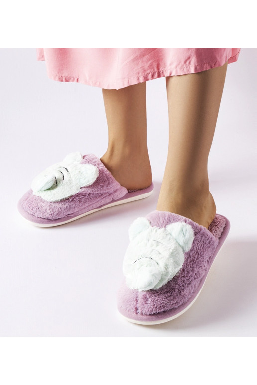 Bee's lillad ja rohelised pehmed sussid