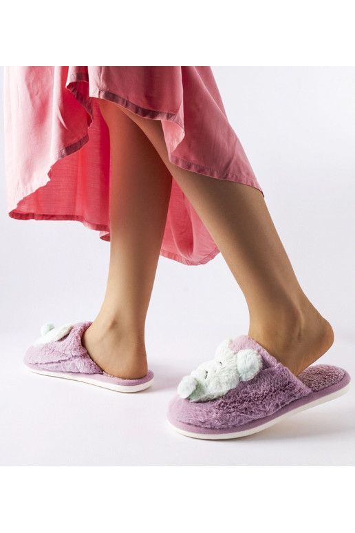 Bee's lillad ja rohelised pehmed sussid