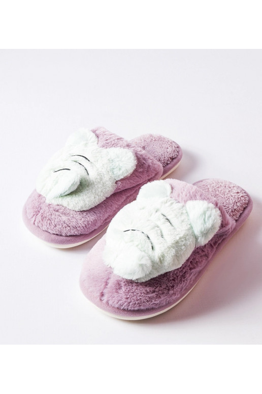 Bee's lillad ja rohelised pehmed sussid